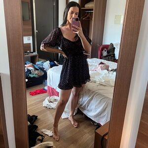 Floral and lace dress